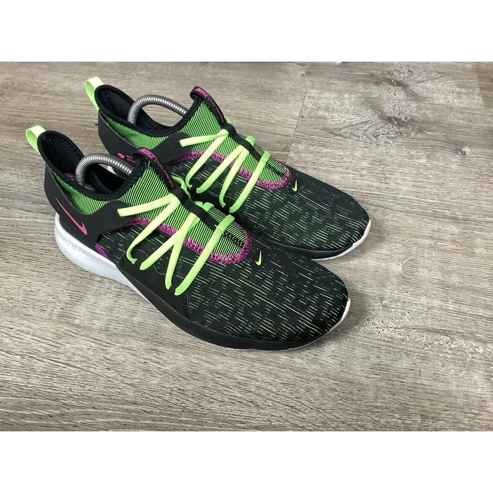 Nike Flex Contact 3 Black Volt Glow Mens Size 10 Shoes Sneakers Running